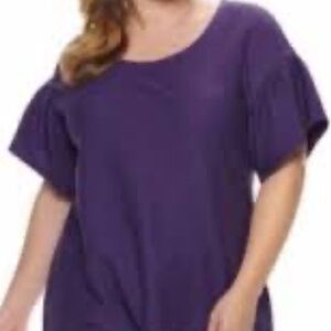 EVRI Women's Rich Purple Blouse